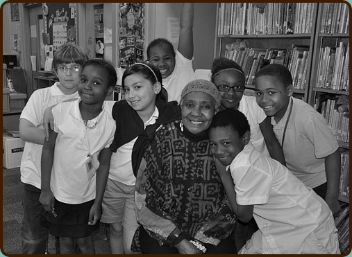 In the library